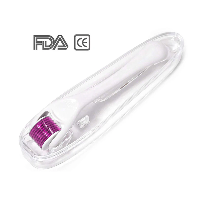 New Arrivals 2020Korea Skin Care Face Derma Roller Needle 0.5 mm Handle White Dermaroller