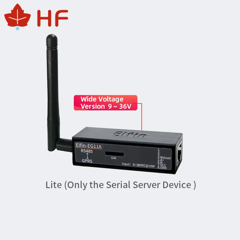 Наименьшее устройство HF Elfin-EG11A 9 ~ 36 В с последовательным портом подключение к