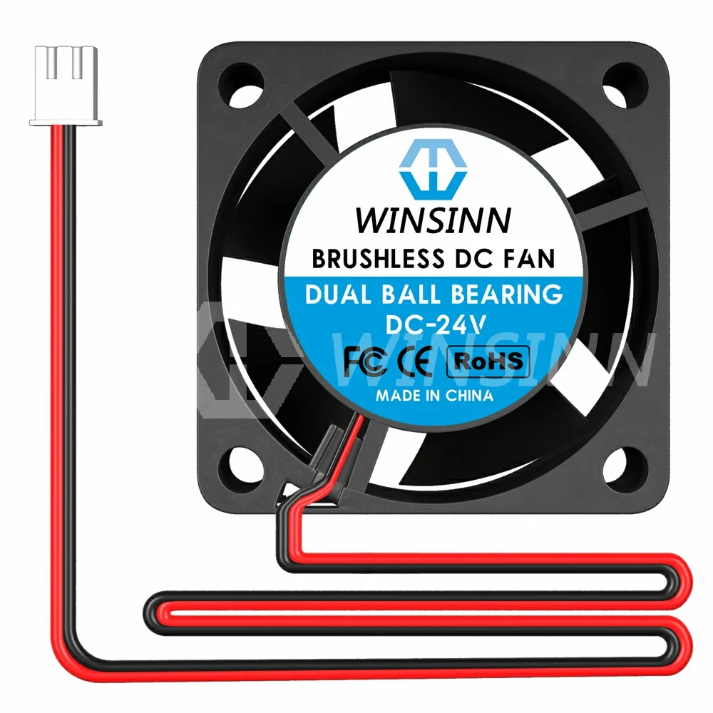 WINSINN 40mm Fan DC 5V 12V 24V 4020 Hydraulic / Dual Ball Bearing Brushless Cooling 40x20mm 2PIN