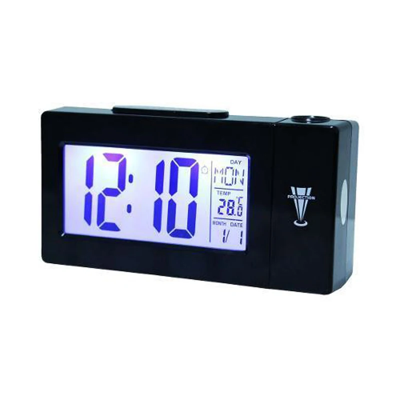 Alarm clock projector sound Control thermometer alarm LCD screen