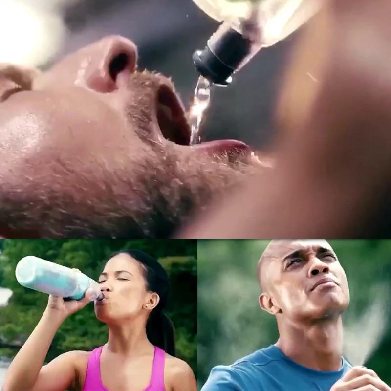 Двухслойная Спортивная бутылка для воды портативная 500 мл с холодной изоляцией