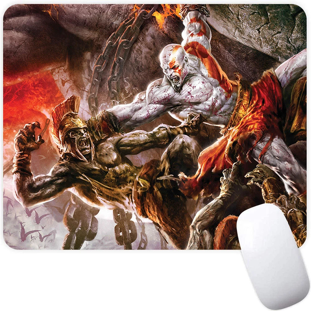 

God of War Small Gaming Mouse Pad Computer Mousepad PC Gamer Mouse Mat XXL Laptop Mausepad Mouse Carpet Keyboard Mat Desk Pad
