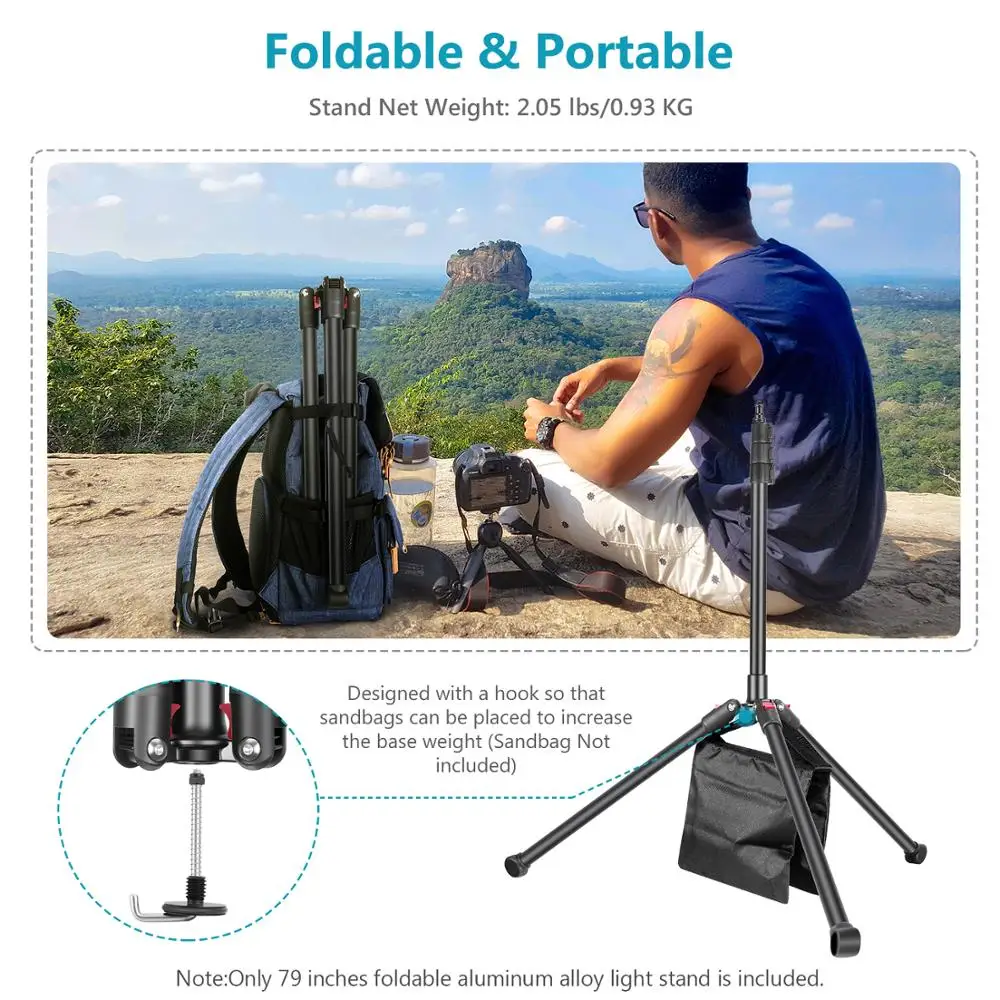Neewer Photography Tripod Light Stand Aluminium Alloy Carrying Case for Photo Studio Cameras Lights Softboxes Umbrellas etc | Электроника