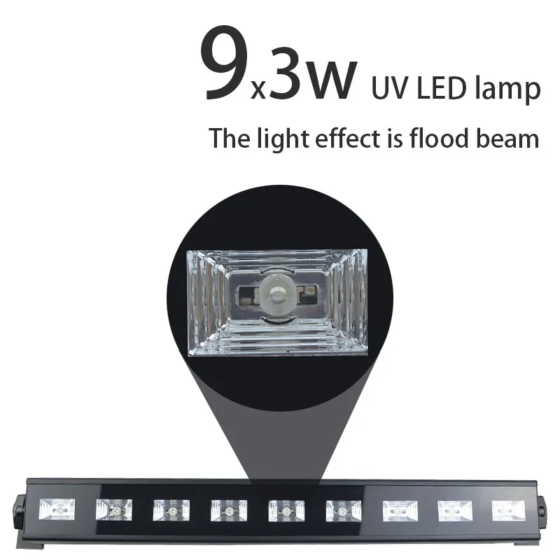 Atotalof 9LED DMX Stage Light Bar Disco DJ Party Laser Lights for KTV Home Halloween Christmas 27W Projection Lighting | Лампы и