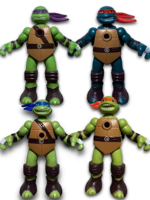 Набор Фигурок Черепашки Ниндзя с проектором 4 шт |