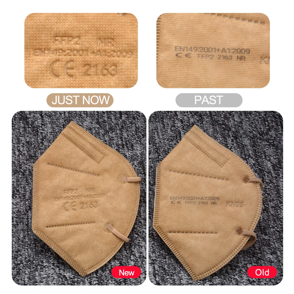 

100Pcs Mask FFP2 KN95 Mouth Mask 5 Layers Anti-droplets Protective KN95 Face Masks Reusable Filter ffp2mask CE Mascarillas