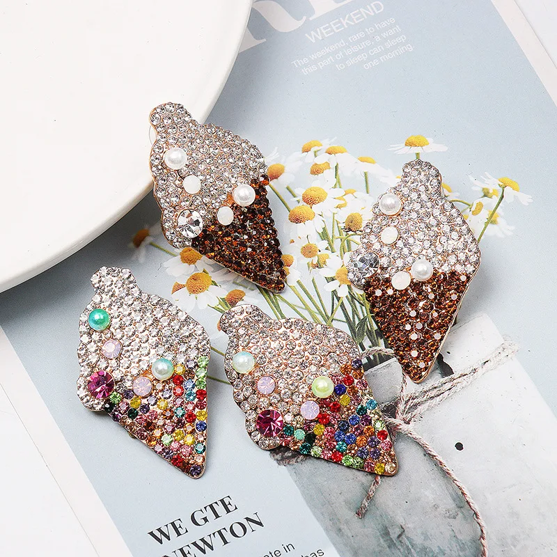 Дизайнерские новые роскошные женские серьги подвески с мороженым несколько