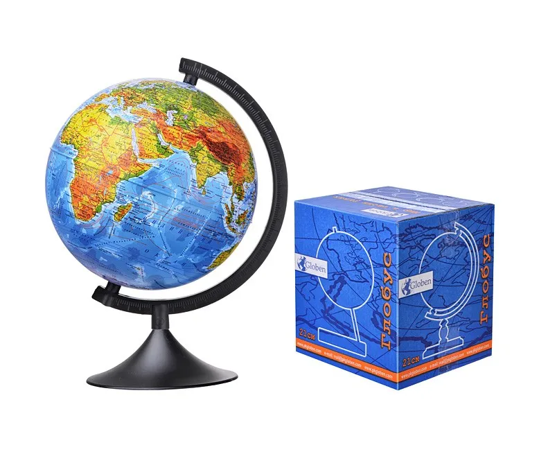 Globen physical globe 210mm classic (к012100007) Globe with illumination World geography bar big levitating interactive |