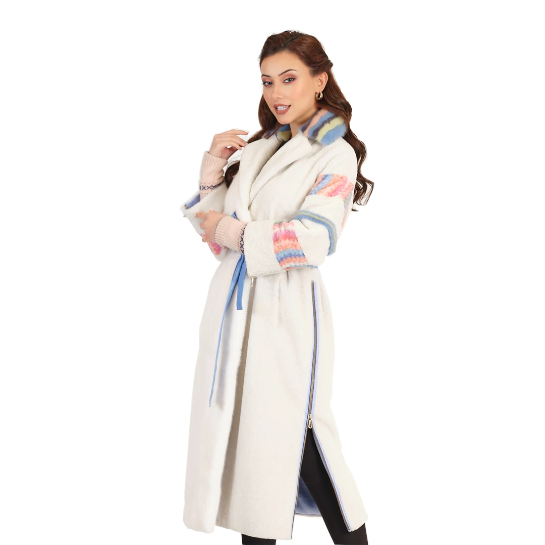 

MODAQUEEN Official Store Women Geometrical Pattern Custom Design Luxury Coat 20-22 - Free Shipping Lux Clothing new season