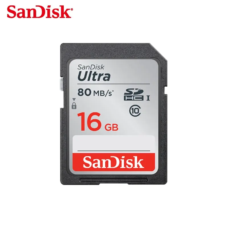 Высокоскоростная sd карта SanDisk класс 10 16 ГБ 32 64 128 80 МБ/с./с оригинальная памяти флеш