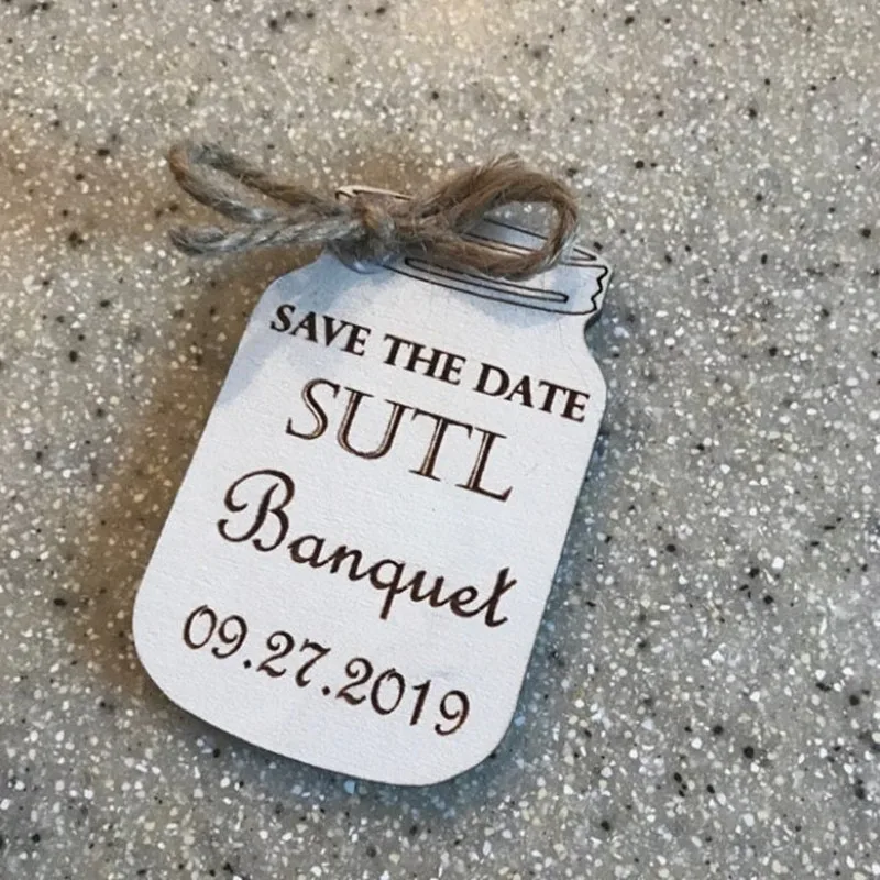 Деревянный магнит для сохранения даты деревянные магниты банок Свадебное