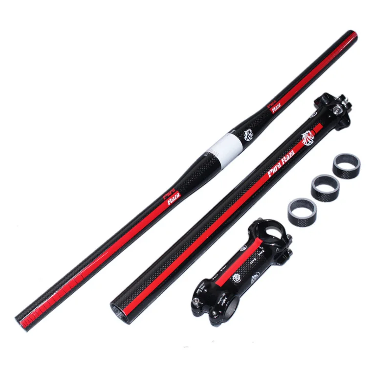 

Комплект из 3 предметов Pura Raza, комплект из трубок из углеродного волокна для горного и горного велосипеда с прямой ручкой в форме ласточки, А...