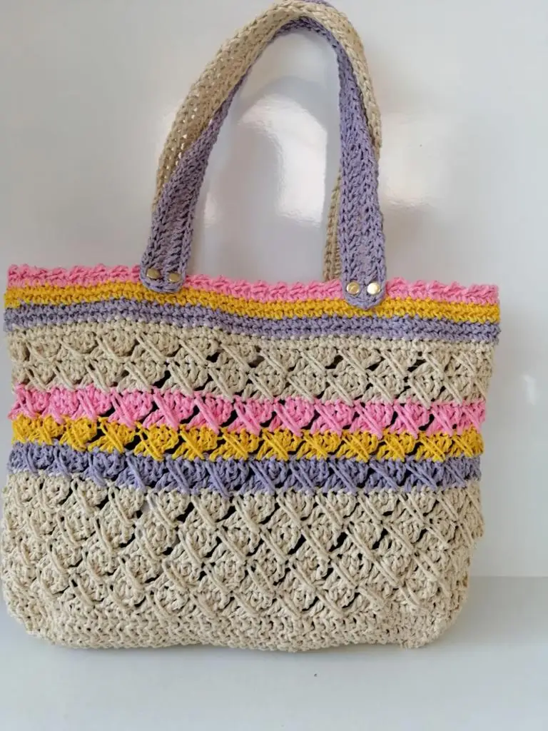 

multi color handmade arm bag knitted from wicker material