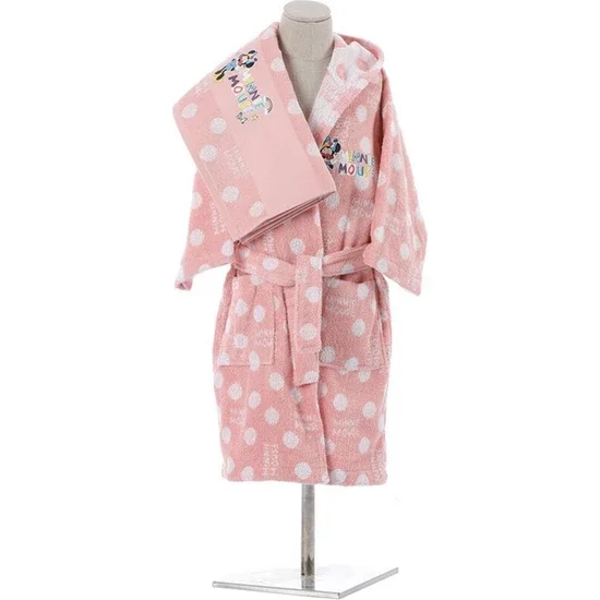 

WONDERFULSOFTCollection AMAZİNG Licensed 2 Piece Bathrobe + Towel Age 9-10 Minnie Pink r FREE SHİPPİNG