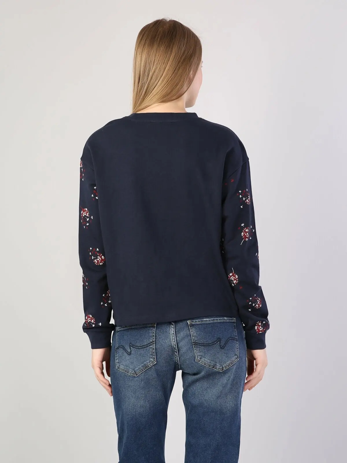 Colins Woman Navy Sweatshirt | Женская одежда