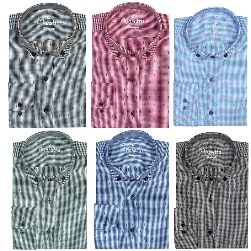 Cotton Long Sleeve Men's Shirts Slim Fit Free Shipping Pink Blue New Fashion Spring Summer Casual Fashion Top by Varetta Turkey