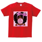 Черная модная футболка для девочек с принтом меланин поппин, детская одежда, топы для малышей, крутая повседневная детская футболка
