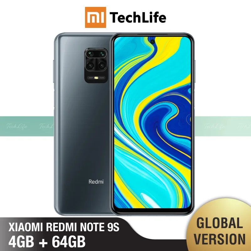 Глобальная Версия Xiaomi Redmi Note 9S 4 Гб RAM 64 ROM (абсолютно новый/Герметичный) redmi note 9s note9s