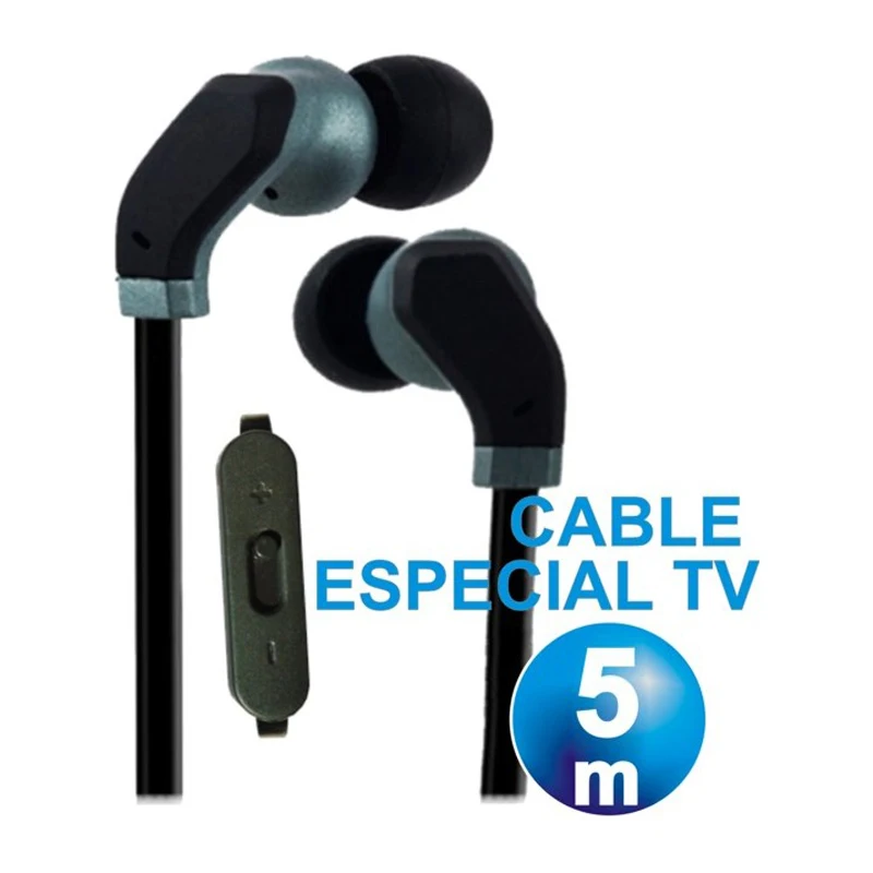 Auriculares TV DIGIVOLT кабель 5 MTS 118 с супер басами PINZA sujecion|Наушники и гарнитуры| |