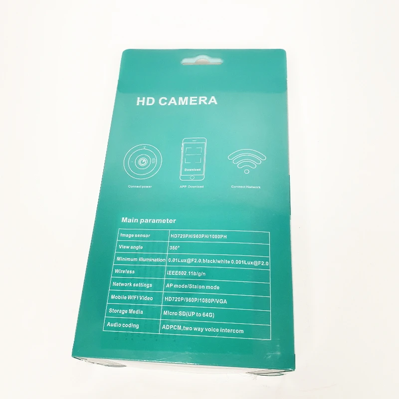 Панорамная IP Wi-Fi Smart Camera IPC-V380-V3-G смарт камера обзор 360 видео радио няня |