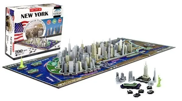 4D Пазл Нью Йорк 700 дет. Cityscape|Игры для вечеринки| |