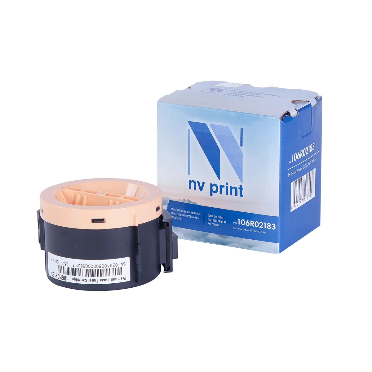 Картридж NV Print совместимый 106R02183 для Xerox Phaser 3010/WorkCentre 3040/3045 2300к|Картриджи с тонером|