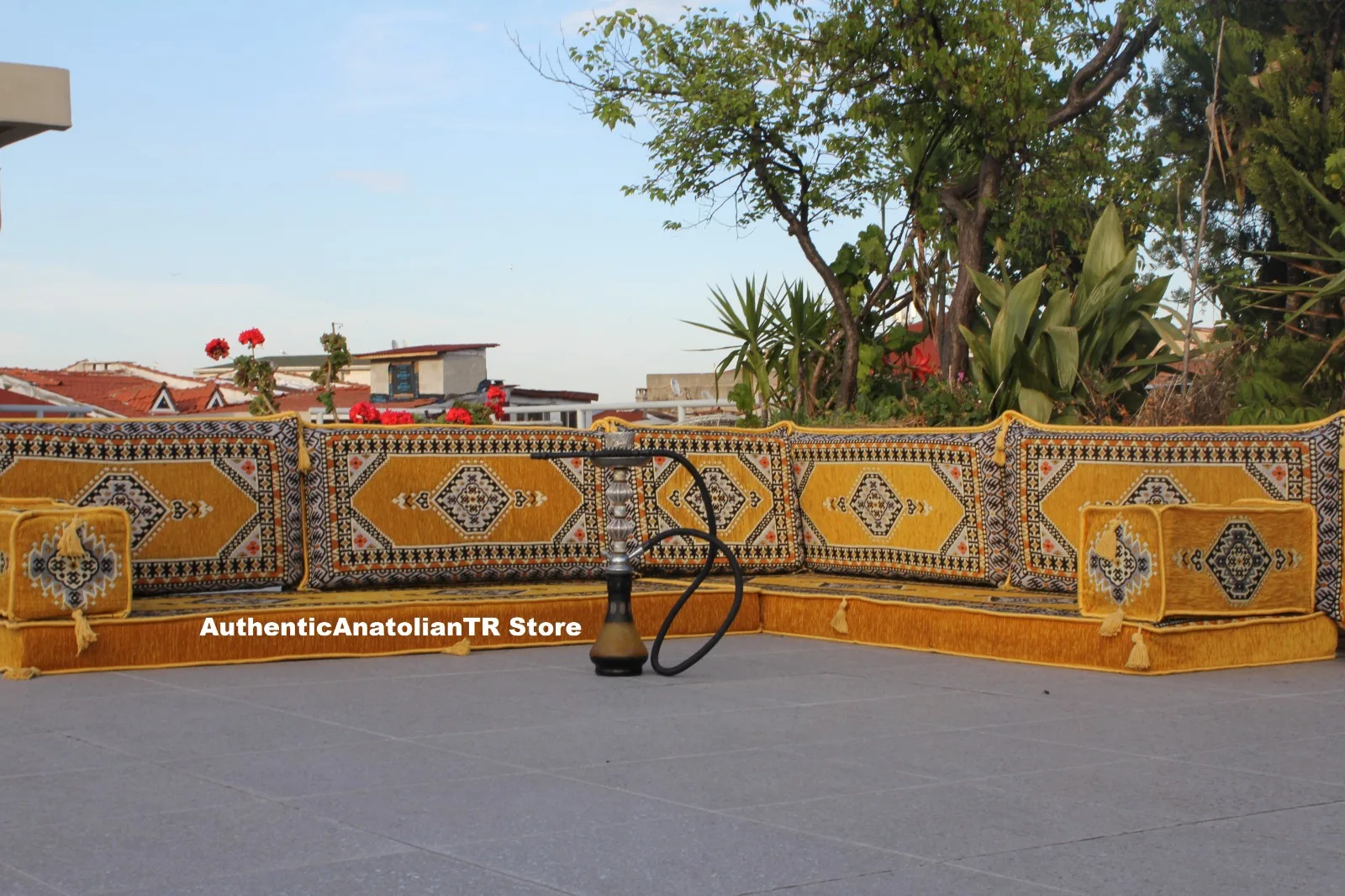 Уличное сидение для пола арабские восточные узоры стол оттоманки диван кальяна