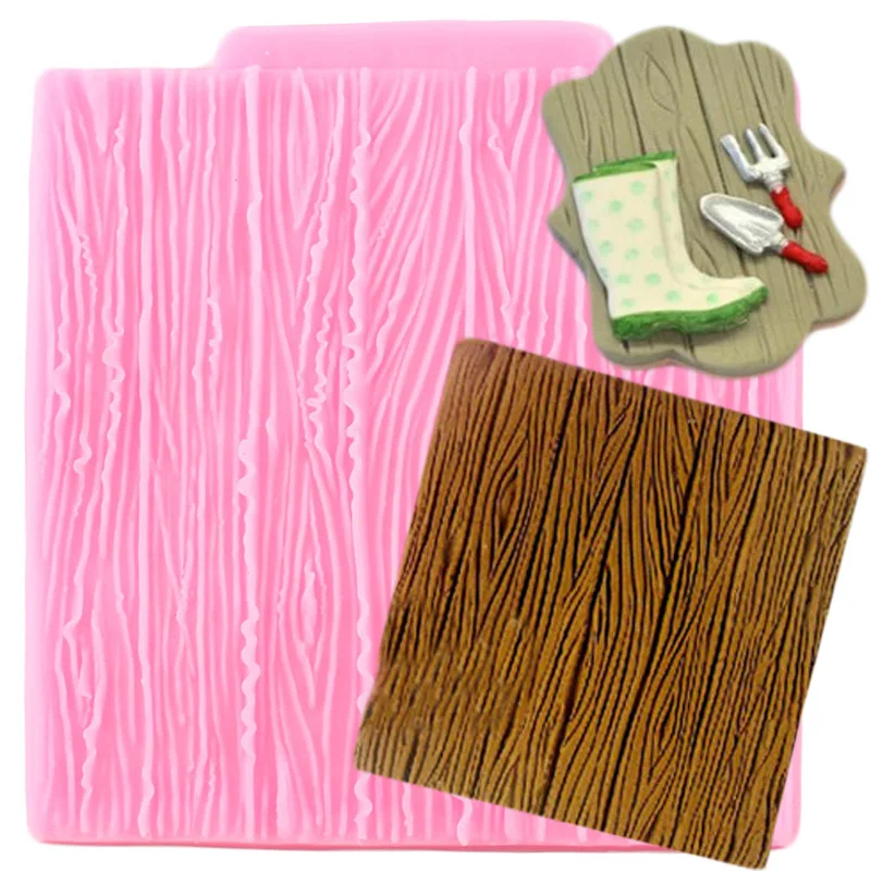 Sugarcraft дерево лая текстура деревянный узор силиконовая форма Торт Кондитерские