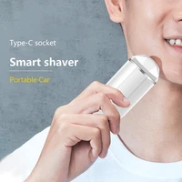 mini portable electric shaver washable beard trimmer fast charging male facial cleaning tool business trip travel electric razor