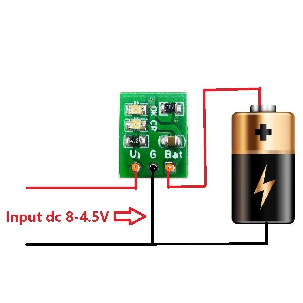 Плата зарядного устройства для литиевых батарей DD08CRMB Mini DC 5В 1A литий ионная 18650