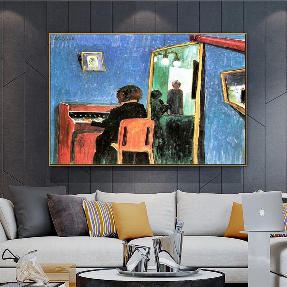 Вальтер граматте старый известный мастер Девушка художника на клавиатурах