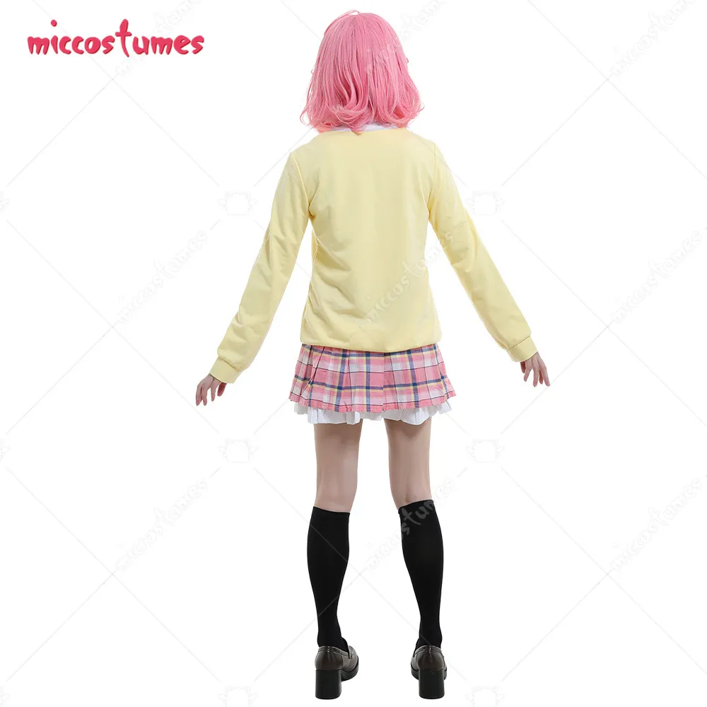 Noragami Ebisu Kofuku женский костюм для косплея желтый свитер юбка наряд на Хэллоуин| |