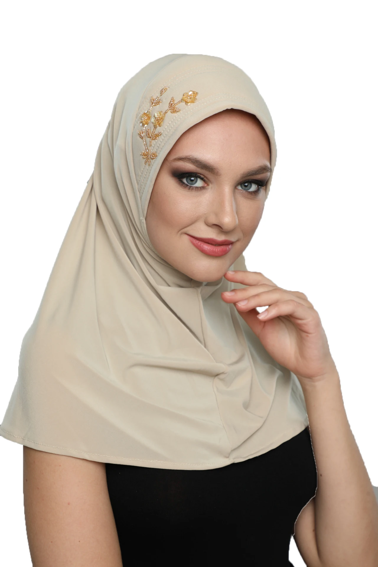 Новинка 2022 стильный и удобный тюрбан с бисером шарф-шапка Кепка для рака