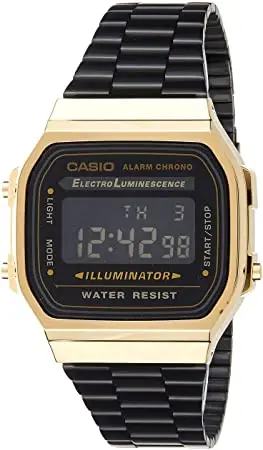 Оптическими зумом Casio Коллекция Часы A168WEGB 1BE|Мужские электронные часы| |