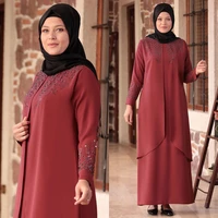 ladies hijab clothing evening dress muslim dubai fashion arabia islam ramadan abaya hijab kaftan season 100 made in turkey