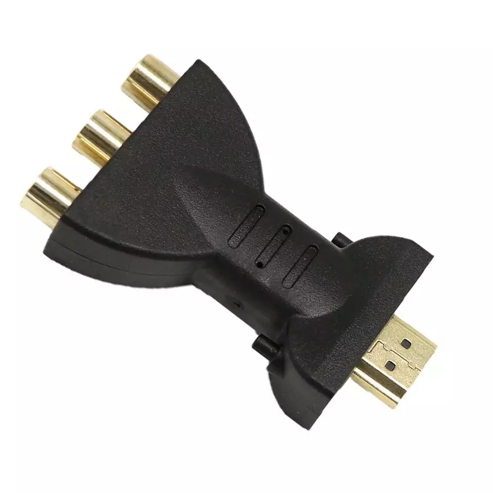 Адаптер HDMI в 3 RGB RCA Video Audio AV компонентный конвертер кабели мама ONLENY|Кабели HDMI| |