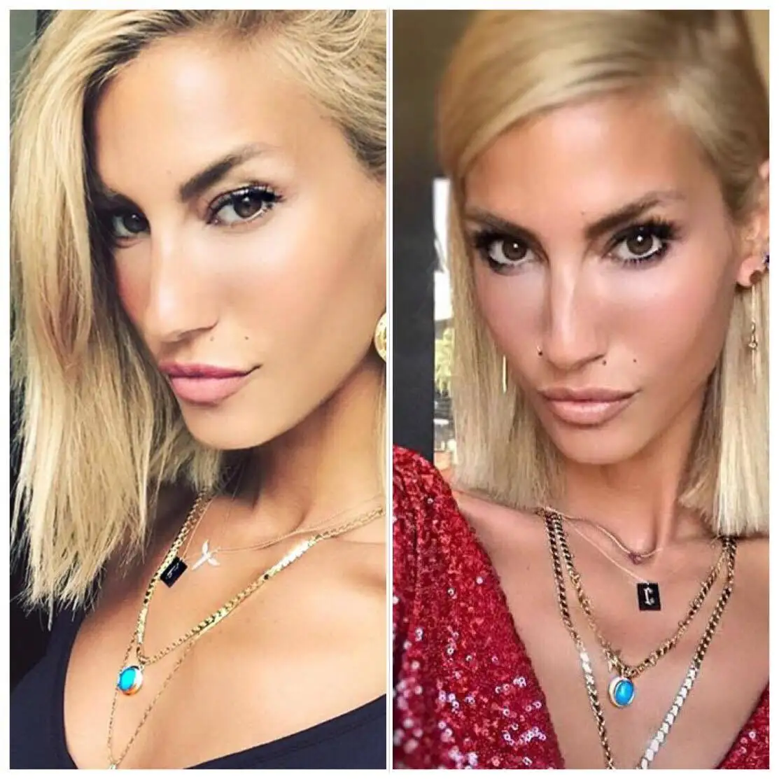 Зеленый миндальный шекель бирюзовый камень тренд серебряное ожерелье |