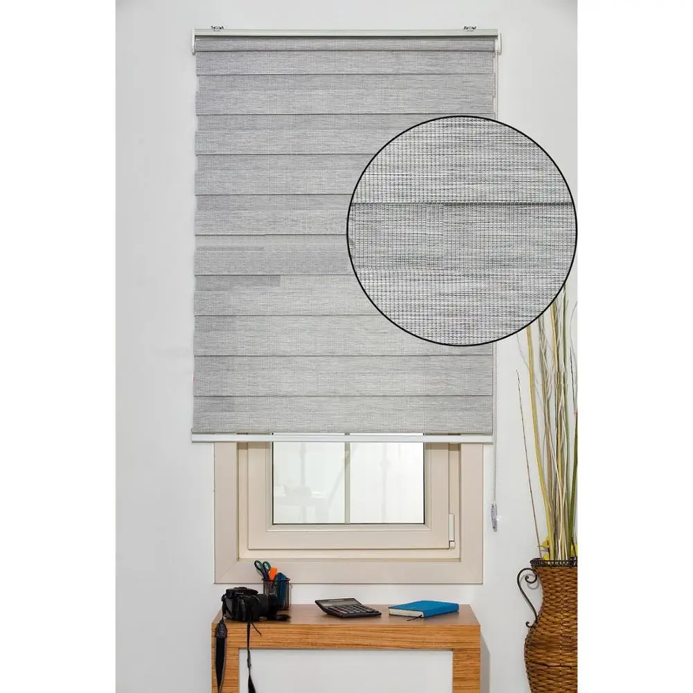 Бесплатная доставка серые бамбуковые полосатые римские роликовые шторы