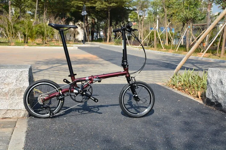 Fnhon Gust CR-MO стальной складной велосипед 1" 305 349 Minivelo мини веловелосипед городской коммутирующий велосипед V тормоз 9 скоростей