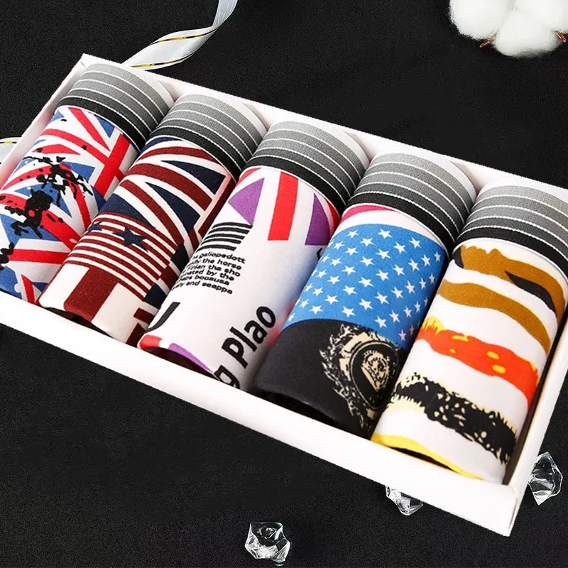

Boxer Shorts Modal Boxer Sexy Men Underwear With Cartoon Pattern Design Oversized Breathable Underwear