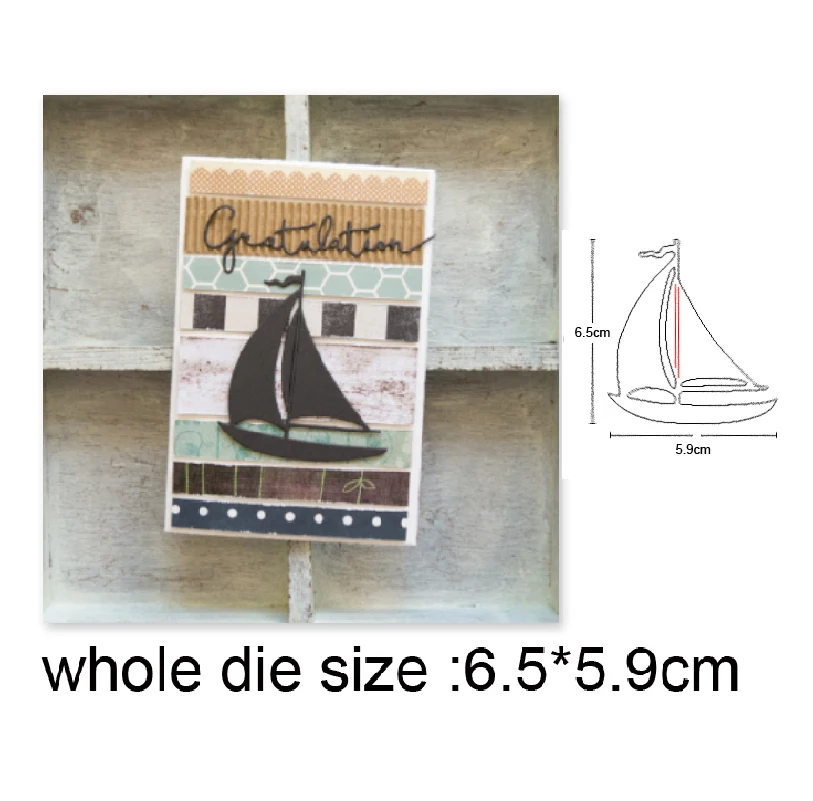 

sailboat Metal Cutting Dies for Scrapbooking New 2020 Craft Die Cut Card Making Embossing Stencil Photo Album