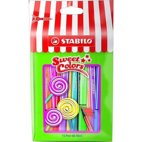 

Stabilo Ручка 68 мини сладкий Цвета 15'li Package-1mm конец