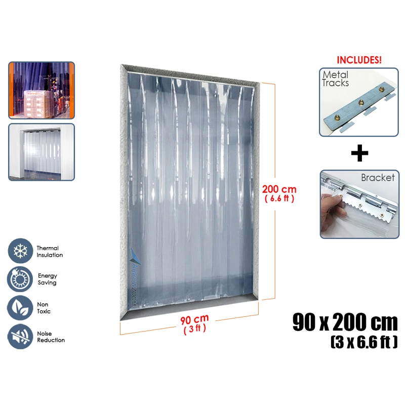 Arrowzoom 3x6 6 фута пластиковый Теплоизоляционный занавес из ПВХ для дверей склада