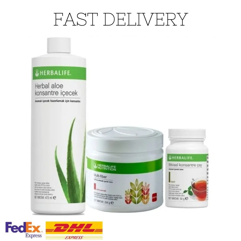 

Herbalife Nutrition Weight Loss Package Flavor Option 1 Aloe Vera Concentrated + 1 Tea + 1 Multi Fibre Fat Burn Slimming