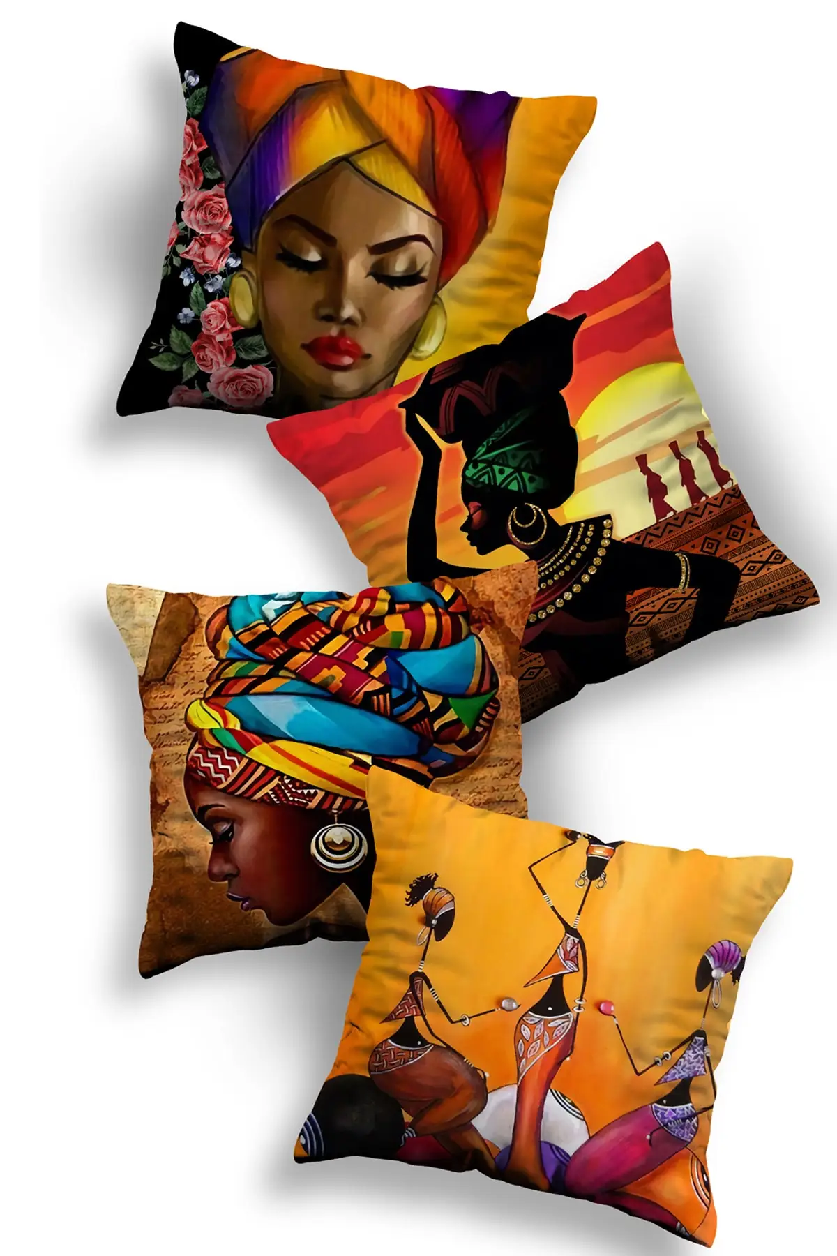 

Home Custom Design Decorative 4lü Kombin Pillow decorate Case