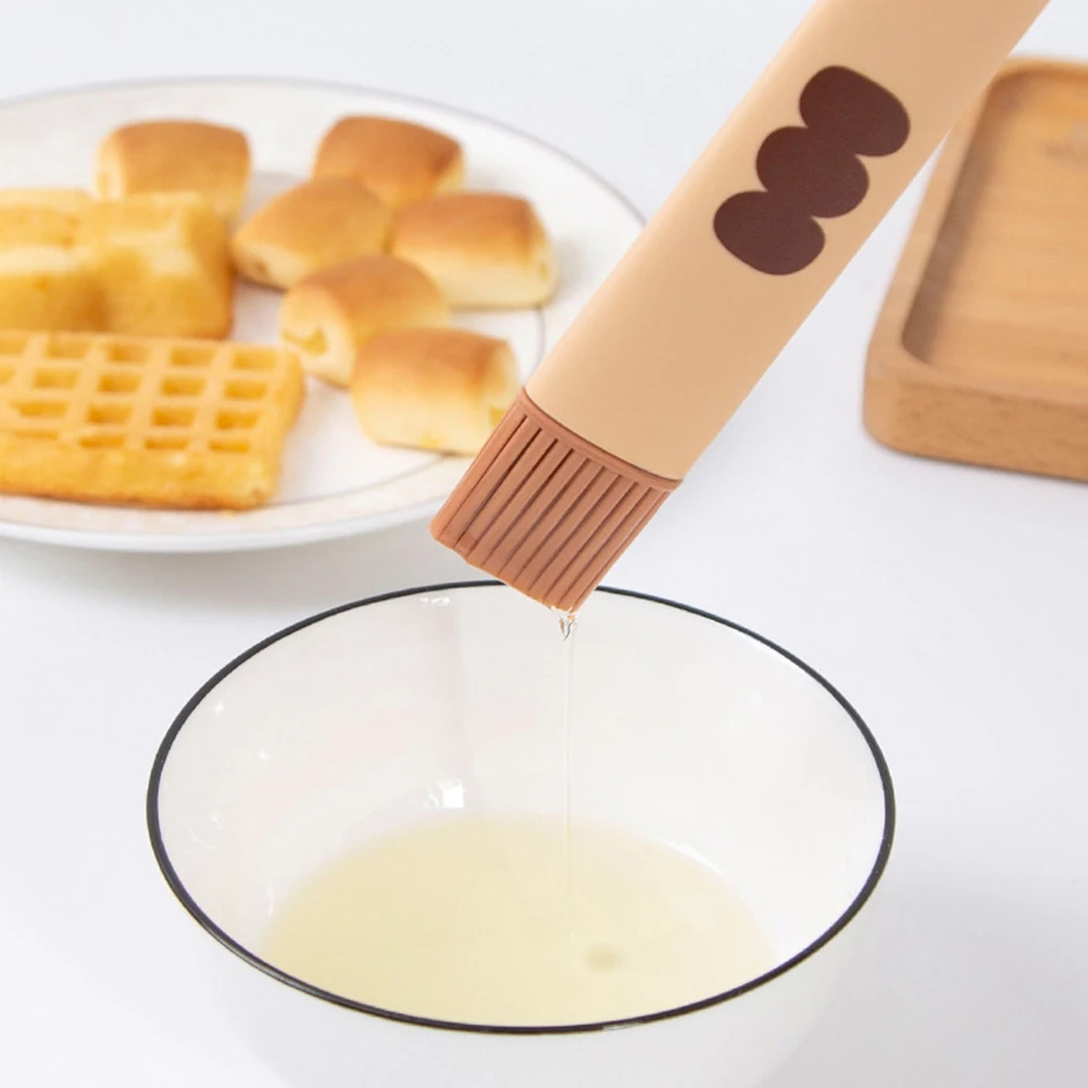 

3pcs Oiling Brushes Baking Cooking Brush Dough Oiling Food Grade Silicone High Temperature Resistance for Baking and Barbecue