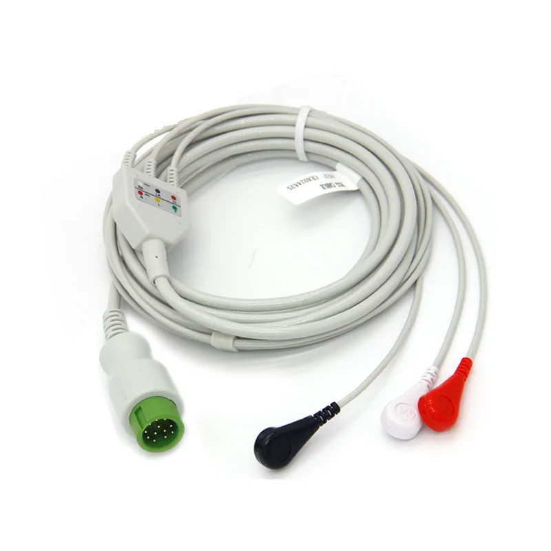 Совместимый кабель Mindray ECG 3-контактный разъем AHA 12Pin |