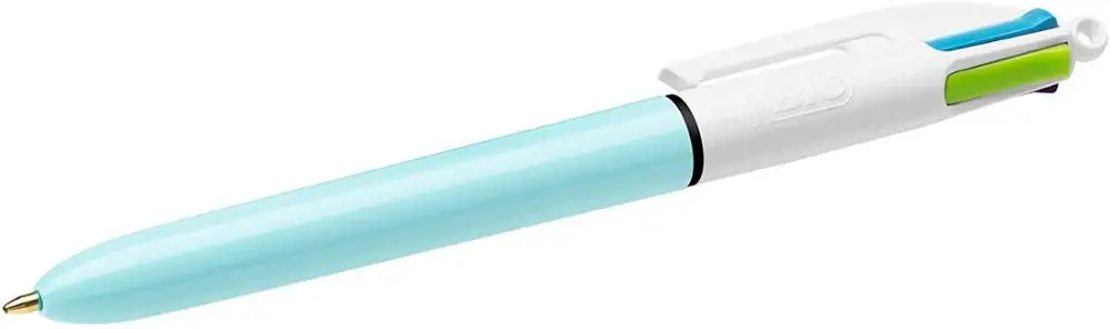 Шариковая ручка BIC 4 цвета шариковая средней длины (1 0 мм) светильник