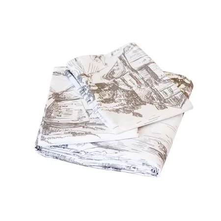 

Maki Touile Gray Double Double Quilt Cover And 2 Pillow Case Set 434535456
