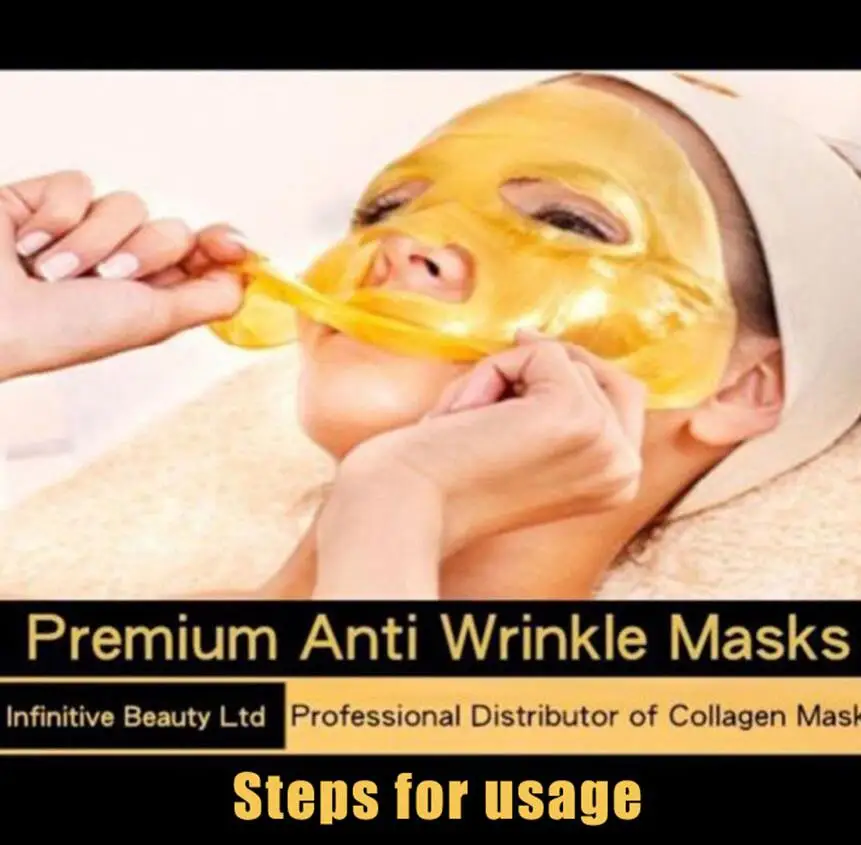 

1PC 24k Gold Bio-Collagen Facial Mask Face Mask Crystal Gold Powder Anti Aging Moisturizing Depth Replenishment Oil Control Mask